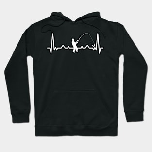 Fishing Fishing Fisherman Angel heartbeat Hoodie